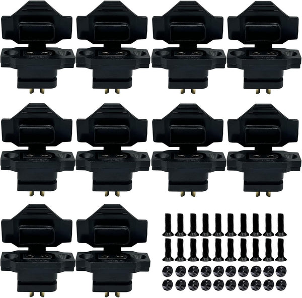 10pcs XT60E-F Female Plug, XT60h XT60 Male Bullet Connector with PVC Protective Sleeve for RC Aircraft Drone Accessories