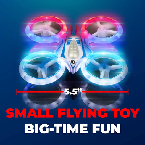 Force1 UFO 4000 Mini Drone for Kids - LED Remote Control Quadcopter, 2 Batteries, 360 Flips, 2 Speed