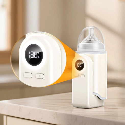 HaloVerde 10000mAh Portable Bottle Warmer with Battery for Travel and On The Go Feedings, A Rechargeable Baby Bottle