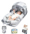 Baby Lounger, Portable Foldable Travel Lounger for Newborn 0-12 Month, Washable Lightweight
