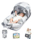 Baby Lounger, Portable Foldable Travel Lounger for Newborn 0-12 Month, Washable Lightweight