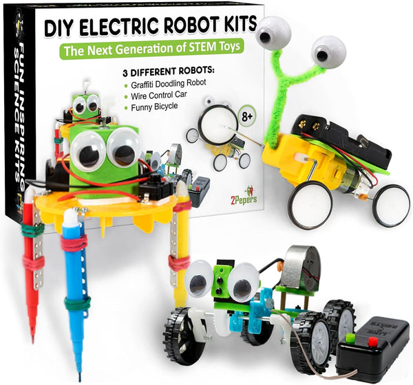 DIY Robotic Science Kits for Kids Age 8-12 - STEM Projects, Building Robot Kit Experiments, Educational Toys