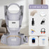6-in-1 Baby Carrier with Hip Seat, Ergonomic M Position Baby Carrier Newborns to Toddlers, Adjustable Baby Holder