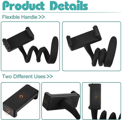 2 Pcs Stroller Phone Holder, Portable Cell Phone Holder Stand, Universal Stroller Accessories for Parent Baby Toddler