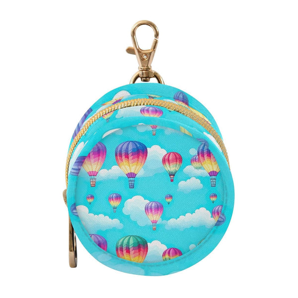 YETTASBIN Hot Air Balloon Portable Pacifier Holder Case with Metal Hook Buckle &