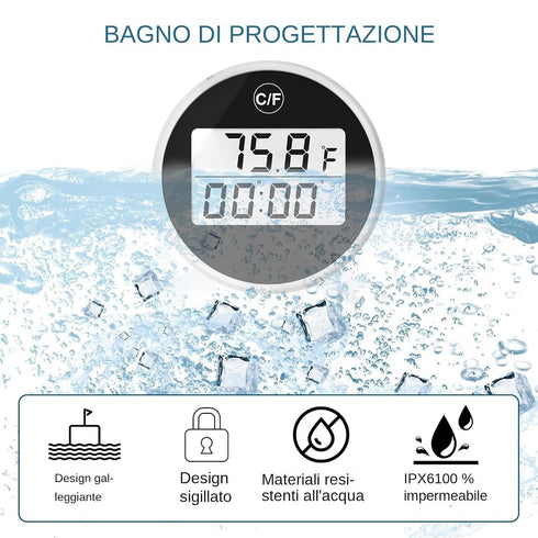 Generic Ice Bath Temperature Indicator, Water Temperature Indicator for Ice Bath - Multifunctional Bathroom Temperature