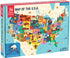 Mudpuppy 70 Piece Map of the United States Puzzle for Kids Age 5+, Double-Sided Geography Learning