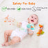 Baby Rattles 0-6 Months, Soft Sensory Shaker Teething Toys for Babies 6-12 Months, 2PCS Plush Animal Toys