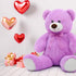 36 Inch Big Teddy Bear Cute Giant Stuffed Animal Plush Bear for Kids and Girlfriend in Purple