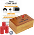 Juegoal Coin Drop Set - Pennies Dice Games for Kids and Adults, Wooden Tabletop Board Game for 2-6 Players