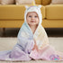 2-Pack Set (0-5 HECCEI Toddler Hooded Bath Towels Unicorn & Elephant Soft Absorbent Baby Bath Capes Cute Animal Theme