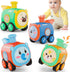 Keamaidy Baby Train Car Toys for Toddler 1-3, 4PCS Press to Go