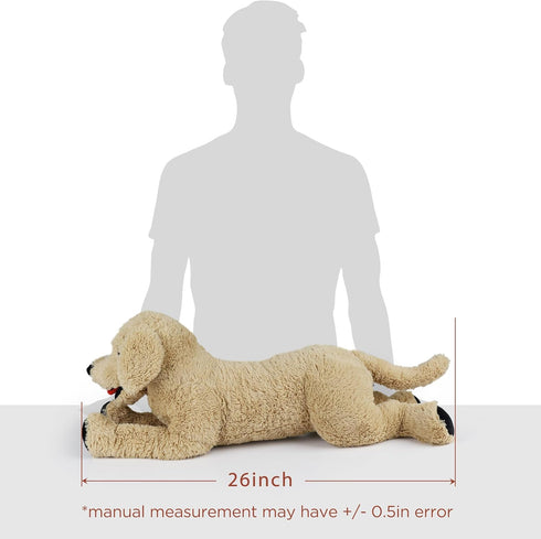 26'' LotFancy Dog Stuffed Animals, Cuddly Golden Retriever Stuffed Animals, Dog Plush Toy, Large Stuffed Dogs