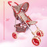 Baby Doll Stroller for Toddler Girls & Big Kids up to 8 Years - 28” Toy Stroller with Coral Floral Print