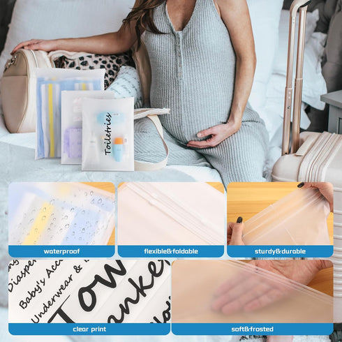 GZ-AMDZJ 20 Pack Mommy Hospital Bag for Women Labor Delivery, Diaper Bag Organizing Pouches Maternity Hospital