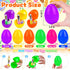 SZCECHRE 24 Pack Easter Eggs Bulk with Multicolor Pen in One - Easter Egg Fillers & Easter Party Favors for Kids