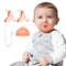 Garkoko 2-Pack Newborn Pacifiers with Clip & Case, 0-6 Months, Breastfeeding Pacifier,