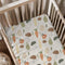 KuphiL10C Vegetable Pattern Baby Sheets for Crib, Unisex Vegetable Nursery Fitted Bed Sheet