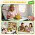 112PCS Set Set 4-8 Mini Magnetic Tiles for Kids, Magnetic Tiles Travel with Iron Box, Portable Construction Toys STEM