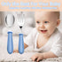 12PCS Toddler Forks & Spoons Set, Stainless Steel Baby Utensils, Kids Silverware for Self Feeding, BPA Free Metal