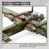 JU-88 WW2 559 Feleph Plane Building Bricks Kit PCS German Bomber with Military Base and Pilot Figures Airplane Model