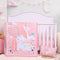UOMNY Crib Bedding Set for Girls - Pink Baby Nursery Sets 3