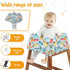 blackonvlm Shopping Cart Cover for Baby, Farmers Market Veggies Polyester Cloth Cart Cover, Cartoon Style, Fold'n Roll