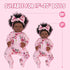 20 inch Set 17-20 Inch Aori Lifelike Reborn Baby Dolls Clothes Purple Clothing Floral Jumpsuits for Newborn Girl Doll