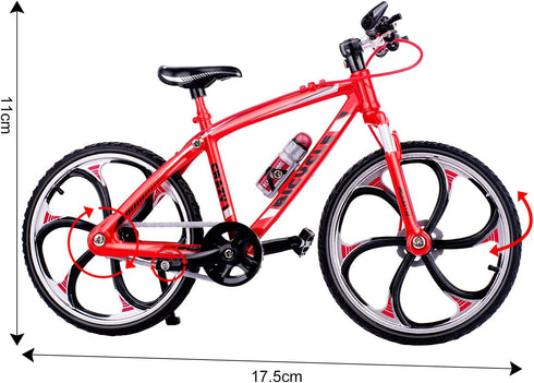 1:10 Scale Die-Cast Alloy Mini Mountain Bike Bicycle Model Toy Desktop Decoration Crafts for Cycling Lovers Bike Racers