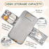 Portable Diaper Changing Pad - Travel Waterproof Baby Changing Mat with Shoulder Strap - Foldable Diaper Changing Station with Wipes Pocket