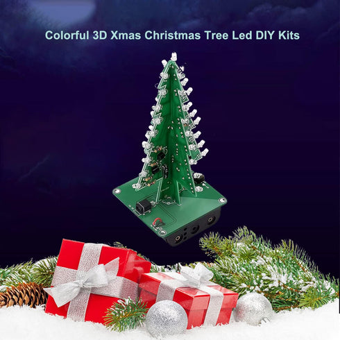Electronic DIY Kits Christmas Tree Soldering Practice Kit, DIY Soldering Project for Teens Kids Adults