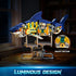 Set 687 12+ INSOON Mechanical Shark Building with LED Light, PCS Movable Ocean Animal with Display Stand, Sea Fish
