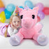 Big Unicorn Stuffed Animal Toys - Soft Pink Plush Pillow for Girls, 43"