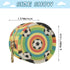 PYBUG Football Round Pacifier Storage Case, Polyester & TPU Lined with Hook Buckle, Pacifier Container Box for Baby