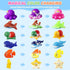 MACALOCA 1-3 4-8, Toddler Easter Egg Fillers Color Changing No Hole Bath Toys for Kids Ages Toddler Bath Toys Sea