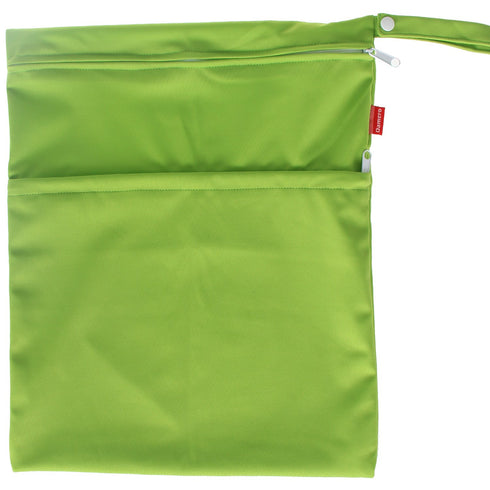 2pcs 2 Damero Travel Wet Dry Bag, Reusable Swimsuit Bag for Wet Clothes with Handle(Large, pcs Green)