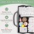 Volnamal Diaper Caddy with Wipe Dispenser One-Handed Access, Premium Diaper Organizer, Portable Car Organizer Nursery