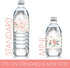 Baby in Bloom Baby Shower Water Bottle Labels - 20 Waterproof Stickers for Pink Floral Boho Girl Baby Shower