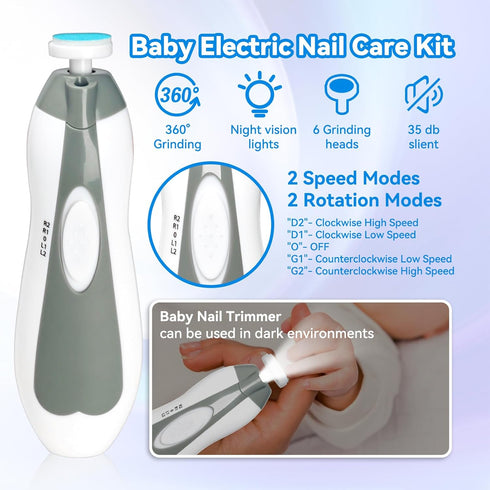 Set, 20 1) Baby Healthcare and Grooming Kit, Portable Baby Safety Care Baby Essentials kit for Newborn (Grey White