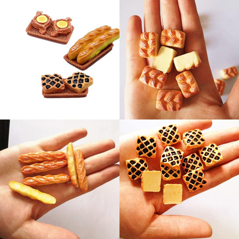 Nuanmu 100 Pieces Miniature Food Drink Bottles Toys Dollhouse Pretend Play Kitchen Cooking Game Party Accessories Toys