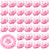200 Pcs Tiny Pink Rubber Pig Bath Toy Bulk, Float and Squeak Piggy Bathtub Toys for Baby Shower Party Supplies
