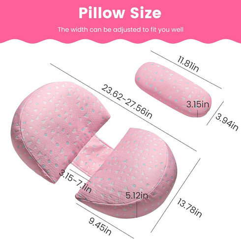 Pregnancy Pillow for Sleeping, Soft Maternity Body Pillow for Side Sleepers, Wedge Support for Back, Belly, Legs