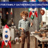 2 Pcs Large Rocket Balloons, 33 Inch Space Themed Party Decorations, Galaxy Balloons for Kids