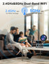 JUFLSKY Camera,5G&2.4G Indoor,2K Security,3 1 Clock WiFi Security Camera Cameras for Home in Indoor Camera