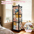 Wooden Stuffed Animal Zoo Storage - Sturdy Solid Wood Toy Organizer with Lockable Wheels, Easy-Assemble/Clean, Large