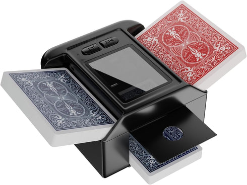Treviat Automatic Card Shuffler with 1-2 Decks with Dual Auto/Manual Modes, USB C