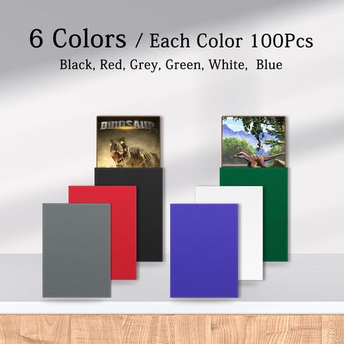 600PCS (6 Card Sleeves for Collectable Gaming Cards, Matte Card Protectors Sleeves for Baseball Cards, Game Cards