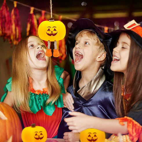 Dimmable Pumpkin Night Light for Kids Cute Jack O Lantern Halloween Decor Nightlight for Baby Nursery Toddler Squishy