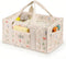 SEISSO Diaper Caddy Organizer with Handle, Portable Baby Gift Basket, Floral Diaper