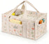SEISSO Diaper Caddy Organizer with Handle, Portable Baby Gift Basket, Floral Diaper